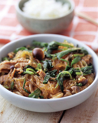 にらと春雨のチャプチェ風