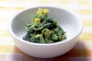 菜の花の辛子あえ