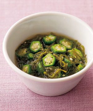 オクラとめかぶのあえもの