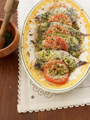 あじの香草パン粉焼き