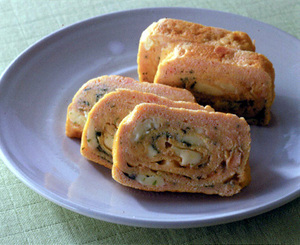 たらことチーズの厚焼き卵