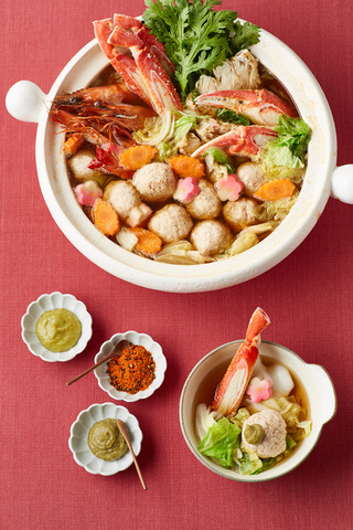 魚介と鶏だんごの寄せ鍋