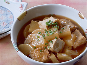 厚揚げと大根の煮もの
