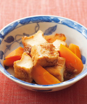 厚揚げとにんじんの甘辛煮
