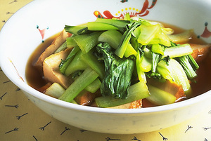 青梗菜と厚揚げの煮もの