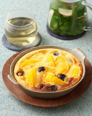 オレンジと甘栗のクラフティ