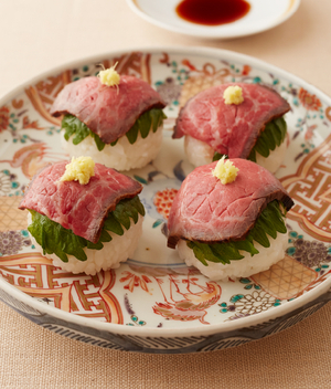 みそローストビーフの手まりずし