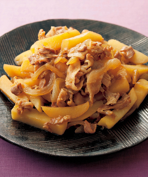 豚肉とじゃがいもの甘辛炒め